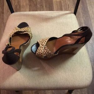 cheetah/leopard print Jessica Simpson wedges